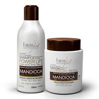 Kit-Mandioca-Capilar-Forever-Liss-com-Shampoo-300ml-e-Mascara-250g